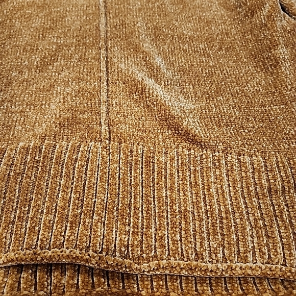 Style & Co Medium Gold/brown Long Sleeve 100% Polyester Sweater - Picture 2 of 8